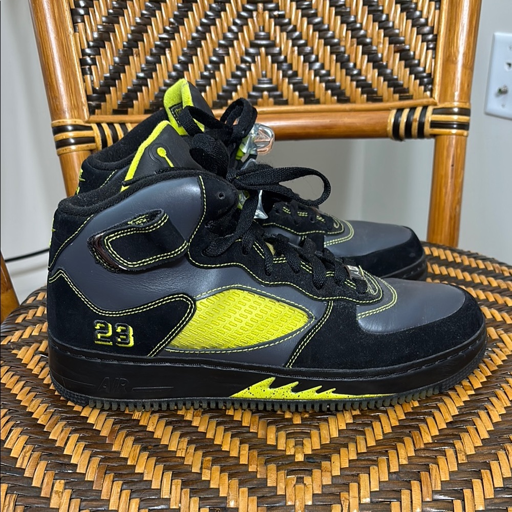 Jordan Force Fusion 5 Black Bright Cactus 322882-031
